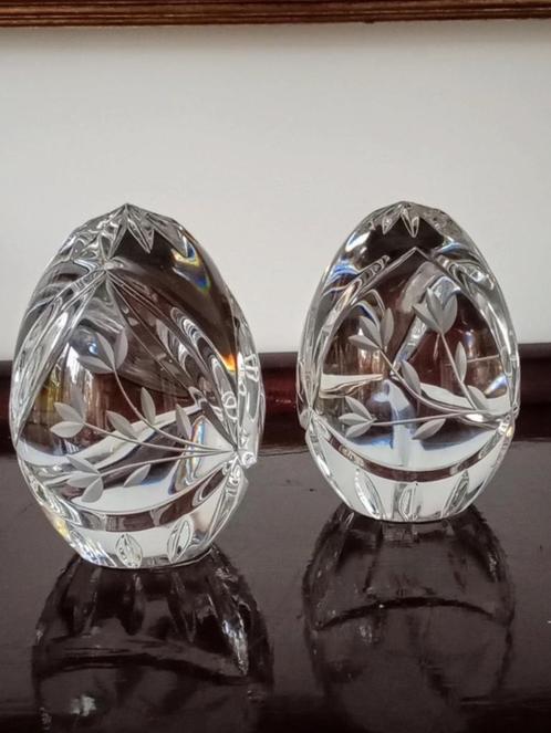 kristallen eieren, Antiek en Kunst, Antiek | Glas en Kristal, Ophalen of Verzenden