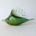 Murano Italy. Vintage glazen schelp met goudstof., Antiek en Kunst, Verzenden