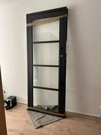 Binnendeur met kozijn industrieel zwart glas staallook, Doe-het-zelf en Verbouw, Deuren en Horren, Ophalen, Binnendeur, 200 tot 215 cm