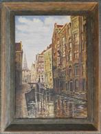 olieverfschilderij Oudezijds Kolk Amsterdam, Antiek en Kunst, Kunst | Schilderijen | Klassiek, Ophalen of Verzenden