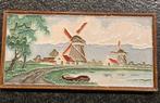Cloisonné tegel jaren 30 Hollandse molens, Antiek en Kunst, Ophalen of Verzenden