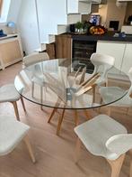 Dining Table « Aster » Roche Bobois, Huis en Inrichting, Tafels | Eettafels, Ophalen, Glas, Rond, Zo goed als nieuw