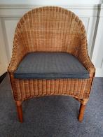 Rieten stoel, Huis en Inrichting, Stoelen, Ophalen of Verzenden, Zo goed als nieuw, Bruin, Eén