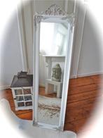 Prachtige landelijke brocante (pas)spiegel met kuif, 1.70 m!, Huis en Inrichting, Woonaccessoires | Spiegels, Ophalen, Minder dan 50 cm