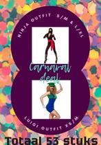 Partij carnavalskleding / feestkleding ninja en luigi, 53 st, Ophalen of Verzenden, Nieuw, Carnaval