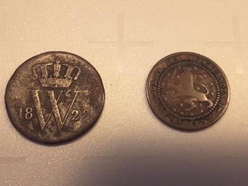 1 cent munten - 1828 / 1957 beschikbaar voor biedingen