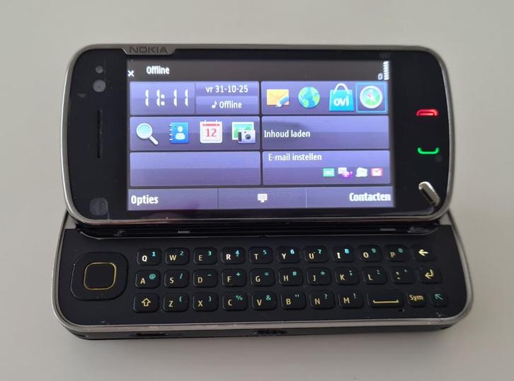 Nokia N97, Telecommunicatie, Mobiele telefoons | Nokia, Gebruikt, Zonder abonnement, Zonder simlock, Schuifmodel, Fysiek toetsenbord