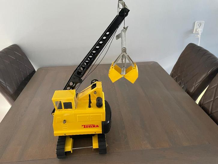 TONKA IJZEREN HIJSKRAAN 60 CM HOOG - WD014, Kinderen en Baby's, Speelgoed | Speelgoedvoertuigen, Gebruikt, Ophalen
