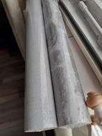 Behang grijs linnen & grijs steenlook, Huis en Inrichting, Stoffering | Behang, Ophalen of Verzenden, Minder dan 10 m², Grijs
