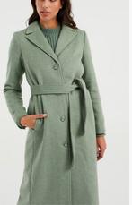 Lange wollen winter dames mantel we fashion mintgroen M / 38, Maat 38/40 (M), WE, Ophalen of Verzenden, Zo goed als nieuw