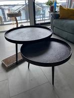 Salontafels z.g.a.n., 50 tot 100 cm, Rond, Zo goed als nieuw, Metaal