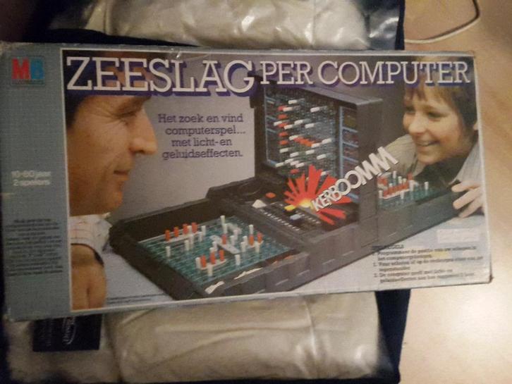 MB  Zeeslag per computer 1977, Hobby en Vrije tijd, Gezelschapsspellen | Bordspellen, Zo goed als nieuw, Een of twee spelers, Ophalen of Verzenden