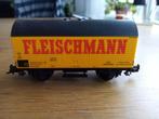 wagon met fleischmann opdruk, Gebruikt, Gelijkstroom, Fleischmann, Wagon