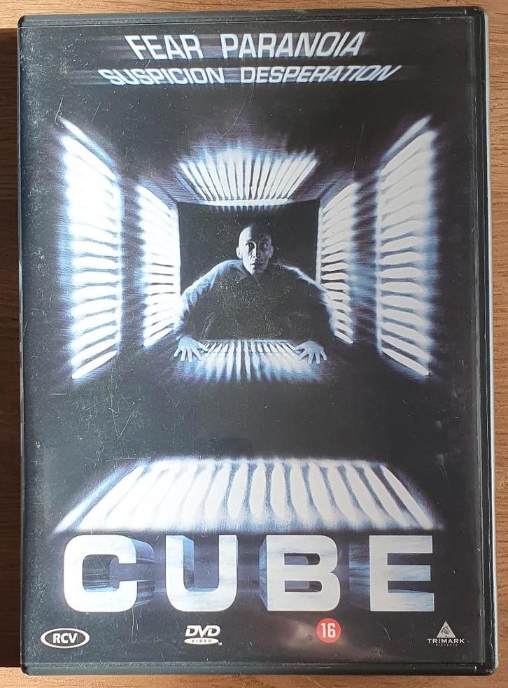 Cube (1997) - DVD, Cd's en Dvd's, Dvd's | Science Fiction en Fantasy, Zo goed als nieuw, Science Fiction, Vanaf 12 jaar