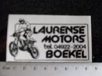 ruit sticker laurense motors boekel motorcross motocross, Verzamelen, Stickers, Bedrijf of Vereniging, Zo goed als nieuw, Verzenden