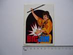 sticker BIG JIM jaren 70 speelgoed toys Mattel retro vintage, Verzamelen, Stickers, Verzenden