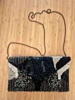 Feestelijke clutch met kralen & pailletten ZGAN, Ophalen of Verzenden, Zo goed als nieuw, Zwart, Avondtasje