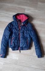 Superdry Winterjas Blauw/Roze - Maat M, Maat 38/40 (M), Ophalen of Verzenden, Zo goed als nieuw, Superdry