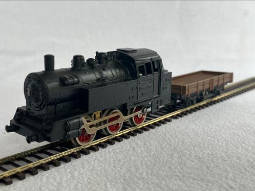 Lima Express 0690 stoomlocomotief met wagon, Hobby en Vrije tijd, Modeltreinen | H0, Gebruikt, Locomotief, Gelijkstroom, Lima
