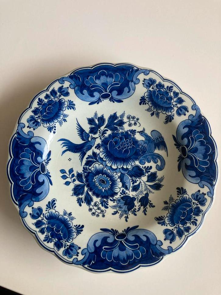 Delfts Blauw Bord - Handgeschilderd, Antiek en Kunst, Antiek | Wandborden en Tegels, Ophalen of Verzenden