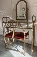 Hollywood Regency Vanity Make Up Tafel Met Stoel, Antiek en Kunst, Ophalen