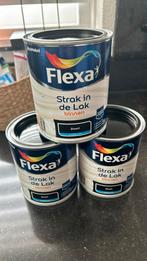 Flexa strak in de lak 0,75 liter zwart, Nieuw, Lak, Ophalen of Verzenden, Zwart