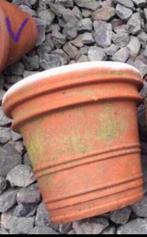 Grote oude Italiaanse terracotta pot bloempot 31/35cm, Tuin en Terras, Bloempotten, 25 tot 40 cm, Rond, Zo goed als nieuw, Minder dan 40 cm