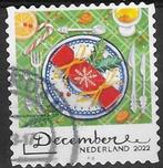 2022, NVPH 4070 - Decemberzegel, Kerst ontbijt {A219}, Ophalen of Verzenden, Na 1940, Gestempeld