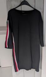 M&S mode leuke jurk met strepen op de zij maat L (44), Zwart, Maat 42/44 (L), Ophalen of Verzenden, Knielengte