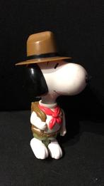 Snoopy met bruine hoed poppetje, Verzamelen, Stripfiguren, Ophalen of Verzenden, Zo goed als nieuw, Snoopy, Beeldje of Figuurtje