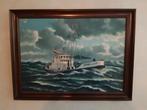 Schilderij Reddingsboot Bernhard van Leer., Antiek en Kunst, Ophalen of Verzenden