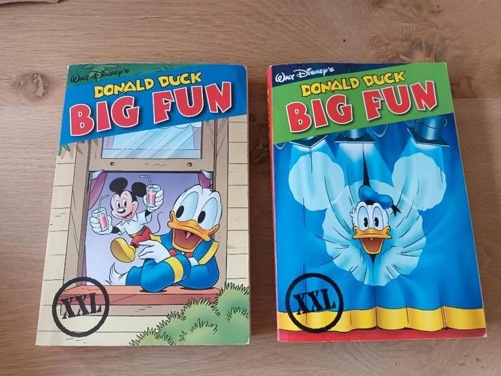 2 Donald Duck pockets big fun XXL nummers 8 en 9 2006 2007, Boeken, Stripboeken, Gelezen, Meerdere stripboeken, Ophalen of Verzenden