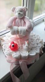 Meisje luiertaart met VIB knuffel, Ophalen of Verzenden, Nieuw