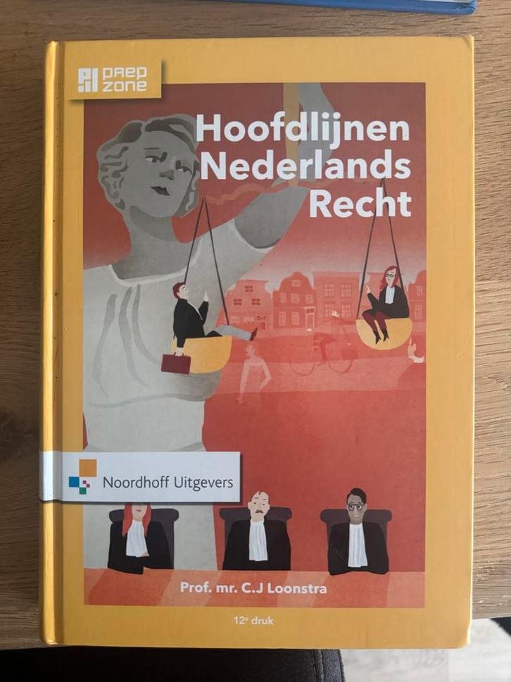 Hoofdlijnen Nederlands Recht - Loonstra, Boeken, Studieboeken en Cursussen, Zo goed als nieuw, HBO, Alpha, Ophalen of Verzenden