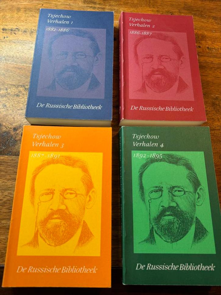 Tsjechow Verhalen - Russische Bibliotheek (4 delen), Boeken, Filosofie, Zo goed als nieuw, Algemeen, Ophalen of Verzenden