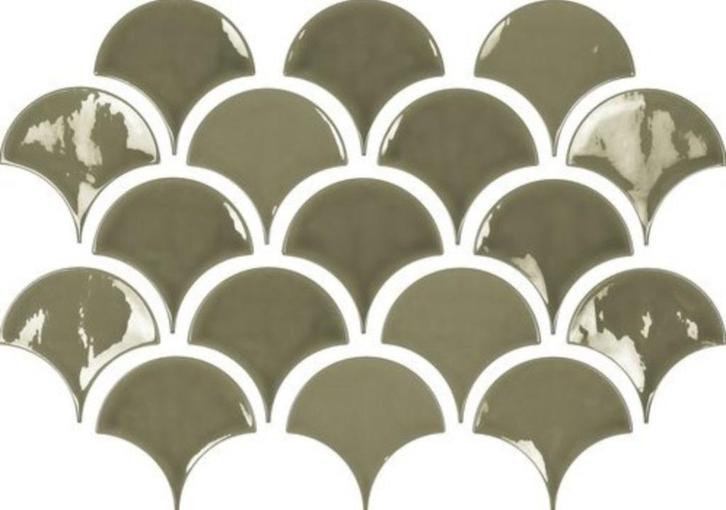 Tegel tegels groen vorm speciaal goedkoop outlet 12 x 12.5, Doe-het-zelf en Verbouw, Tegels, Nieuw, Wandtegels, Keramiek, Minder dan 20 cm