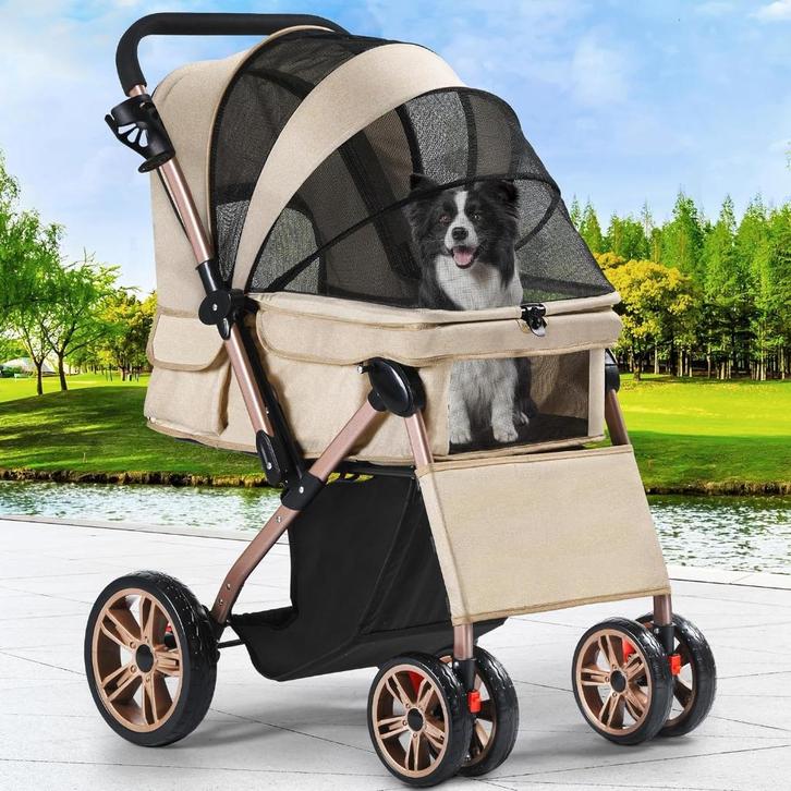 Hondenwagen, hondenbuggy, hondenkinderwagen, hondenkar, Dieren en Toebehoren, Honden-accessoires, Nieuw, Verzenden