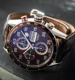 TAG Heuer Carrera Chronograph Brown Cal.16 Day-Date, Sieraden, Tassen en Uiterlijk, Horloges | Heren, Leer, Staal, Polshorloge