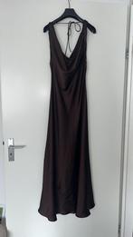 Zara maxi jurk silk bruin, Ophalen of Verzenden, Zo goed als nieuw, Bruin, Overige typen