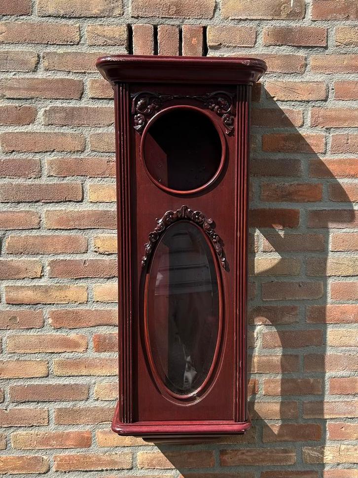 Gustav Becker Art Deco twee gewichten lege klokkrnkast, Antiek en Kunst, Antiek | Klokken, Ophalen of Verzenden