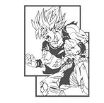 Dragonball Z Goku SSJ2 Wall Art, Ophalen of Verzenden, Nieuw