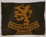 Geweven mouwleeuw Nederlandsch Indie., Verzamelen, Ophalen of Verzenden, Landmacht, Nederland, Boek of Tijdschrift