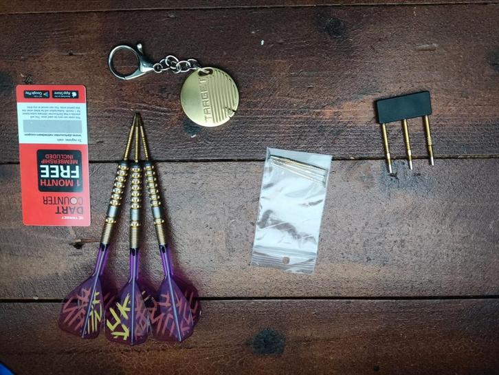 Target Luke littler G1 Prodigy darts 90% tungsten, Sport en Fitness, Darts, Gebruikt, Pijlen, Ophalen of Verzenden