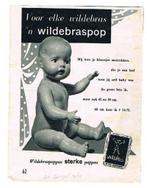 Wildebraspop advertentie - uit Tijdschrift 1960, Verzamelen, Overige Verzamelen, Gebruikt, Verzenden