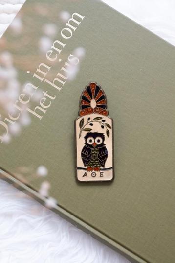 Vintage messing emaille paperclip beschikbaar voor biedingen