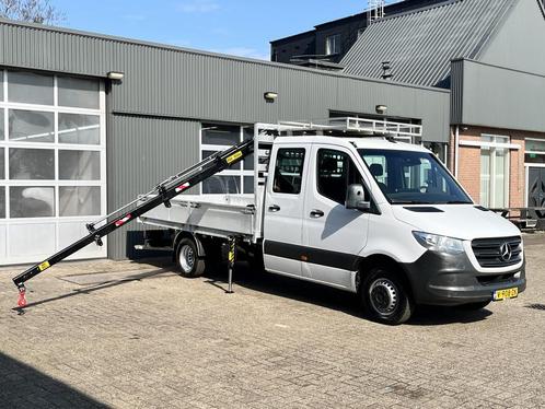 Mercedes-Benz Sprinter 514 2.2 CDI L3 DC Hiab 018 laadkraan, Auto's, Bestelauto's, Bedrijf, Te koop, ABS, Airbags, Airconditioning