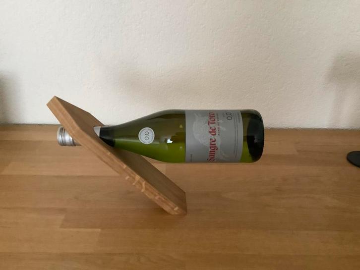 Houten Wijnfles Standaard 6x 2,50 per stuk, Huis en Inrichting, Woonaccessoires | Wijnrekken, Nieuw, Minder dan 50 cm, Hout, Minder dan 5 flessen