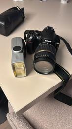 Nikon D60 DSLR-set met 3 lenzen + statief + flitser, Gebruikt, Spiegelreflex, Ophalen of Verzenden, Nikon
