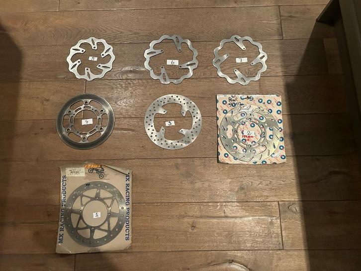 Kawasaki oldtimer en recente voorremschijf KLX KX KDX, Motoren, Tuning en Styling, Ophalen of Verzenden