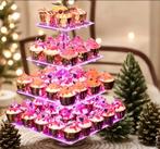 Plexiglas cup cake standaard met verlichting, Ophalen of Verzenden, Cupcakes, Bakvorm